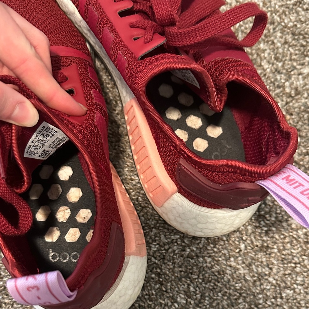Adidas Women's Burgundy Sneakers - Picture 5 of 6